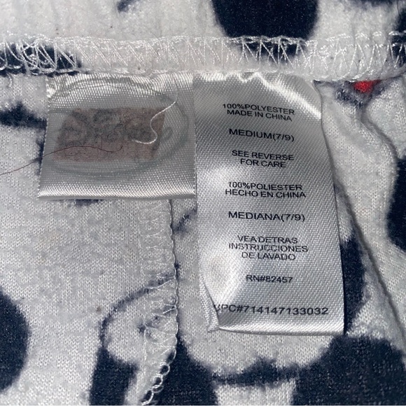 Disney Mickey Mouse Pajama Pants SZ M 7-9 - Picture 2 of 2